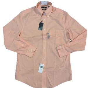 Lauren Ralph Lauren Men's Medium 15-32/33 NWT Orange Black Label Shirt